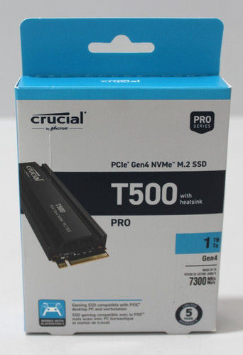 Crucial t500 1tb nvme 2 - 1tb,