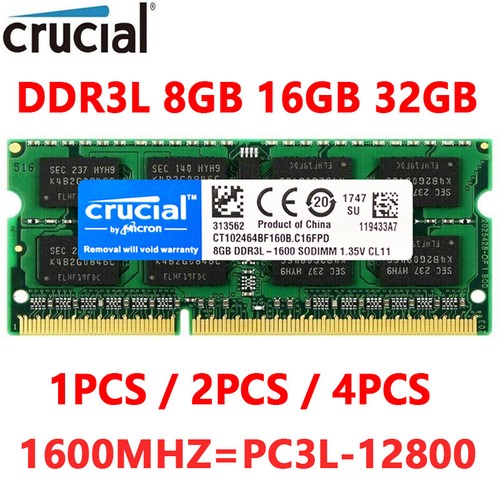 Crucial ddr3l ddr3 8gb 16gb - crucial,