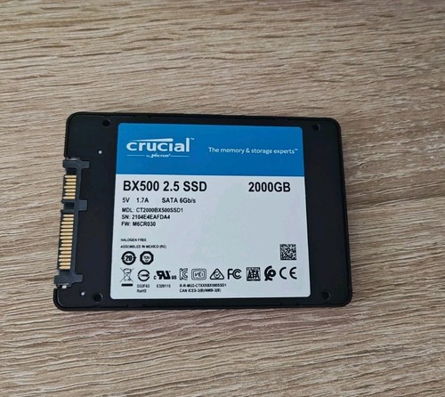 Crucial bx500 2000gb ssd - 2000gb, (2tb)