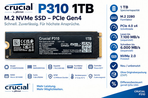 Crucial p310 1tb nvme - p310, ssd