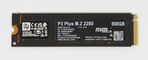 Crucial plus ssd 500gb 2 - ssd, m.2