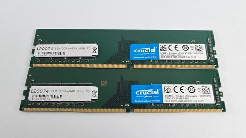 16gb 8gb crucial - 2x, ddr4-2666