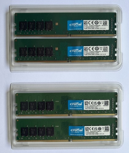 Crucial ddr4 2666 16gb - 16gb, udimms