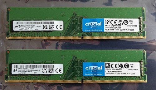 Crucial 16gb ddr4 3200 - 3200, udimm