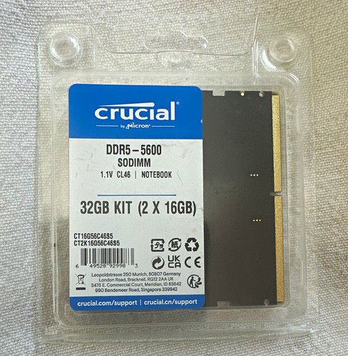 Crucial ddr5 5600 - crucial, so-dimm