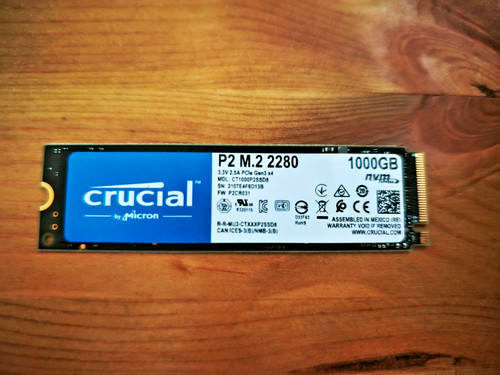 Crucial 2280 1000gb - p2, m.2