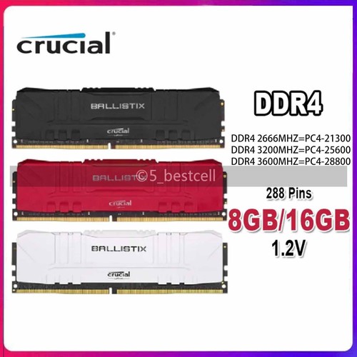 Crucial ballistix 8gb 16gb - crucial,