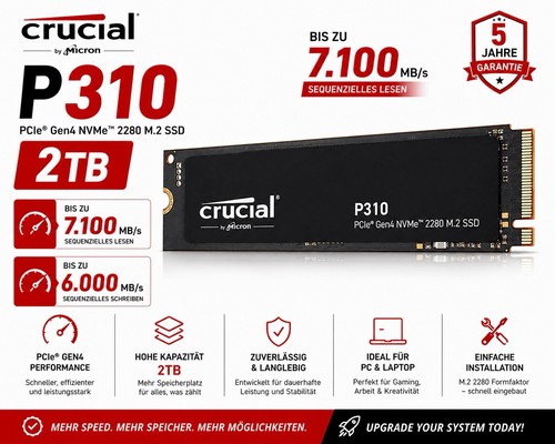 Crucial p310 2tb nvme ssd - 2tb,