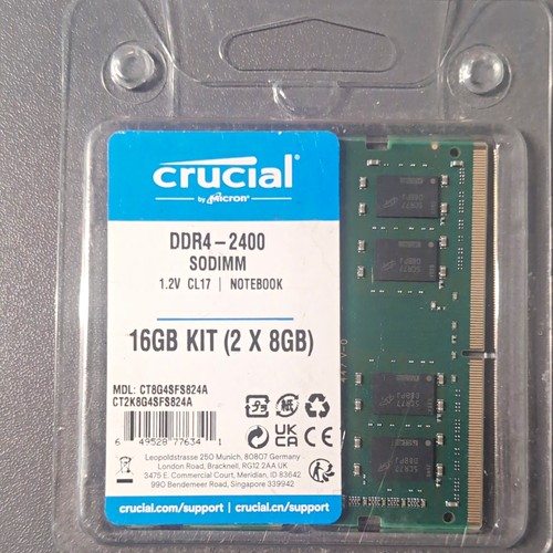 Crucial 16gb kit - 16gb,