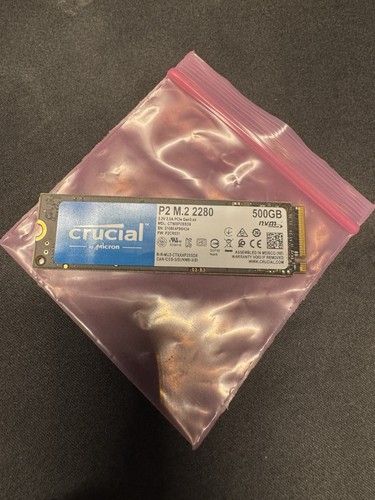 Crucial 500gb nvme ssd - ssd, m.2