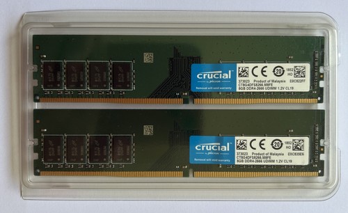 Crucial ddr4 2666 8gb udimms - ddr4-2666,