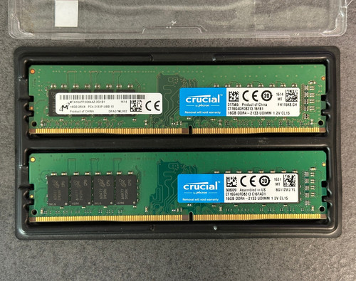 Crucial 2x16gb kit ddr4 2133 - 2x16gb, ddr4-2133