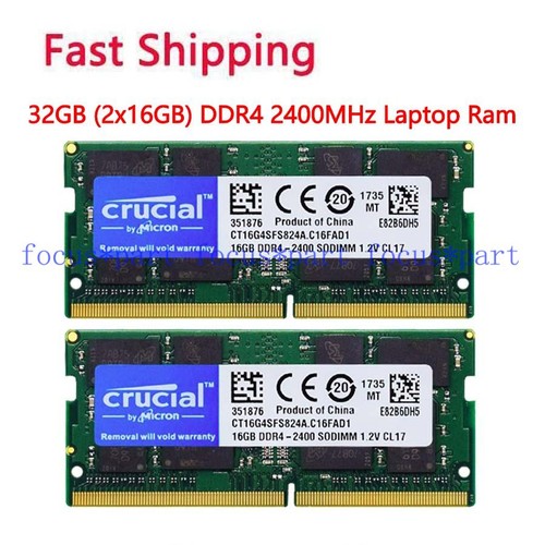 Crucial 32gb 2x16 ddr4 - 32gb=2x16, gb
