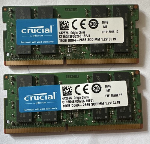 Crucial 32gb ddr4 - (2x16gb),