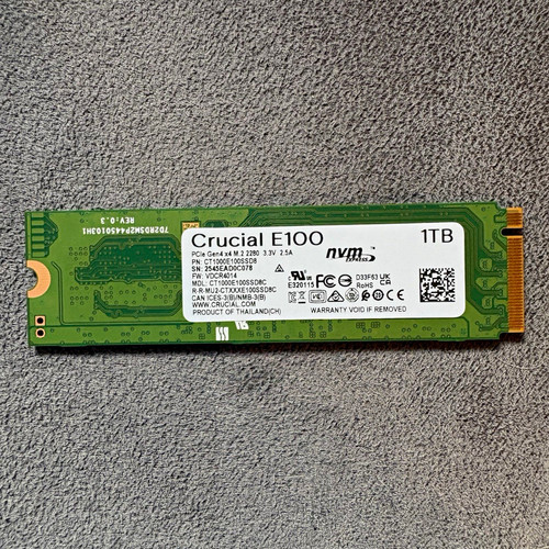 Crucial e100 1tb interne nvme - crucial,
