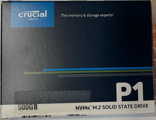 Crucial 500gb pcie - p1, nvme