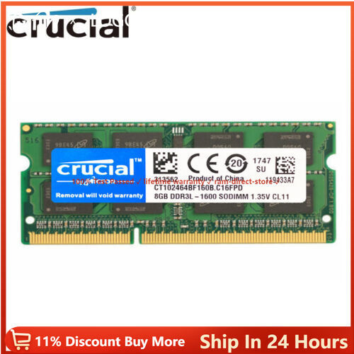 Crucial 8gb ddr3l 1600 - crucial,